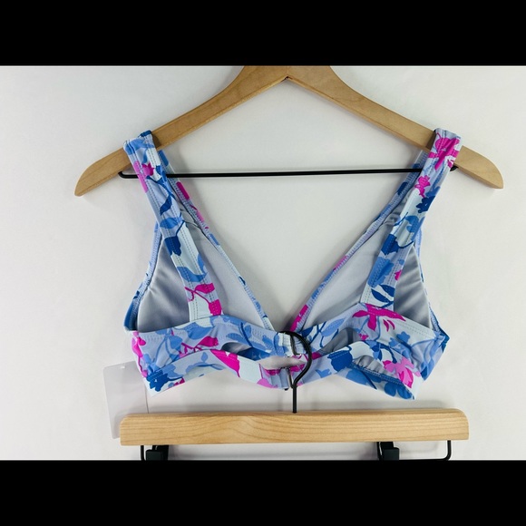 SPLENDID FLORAL PRINT HALTER BRA TIE FRONT HIGH WAISTED BIKINI SWIM SUIT - Picture 5 of 9